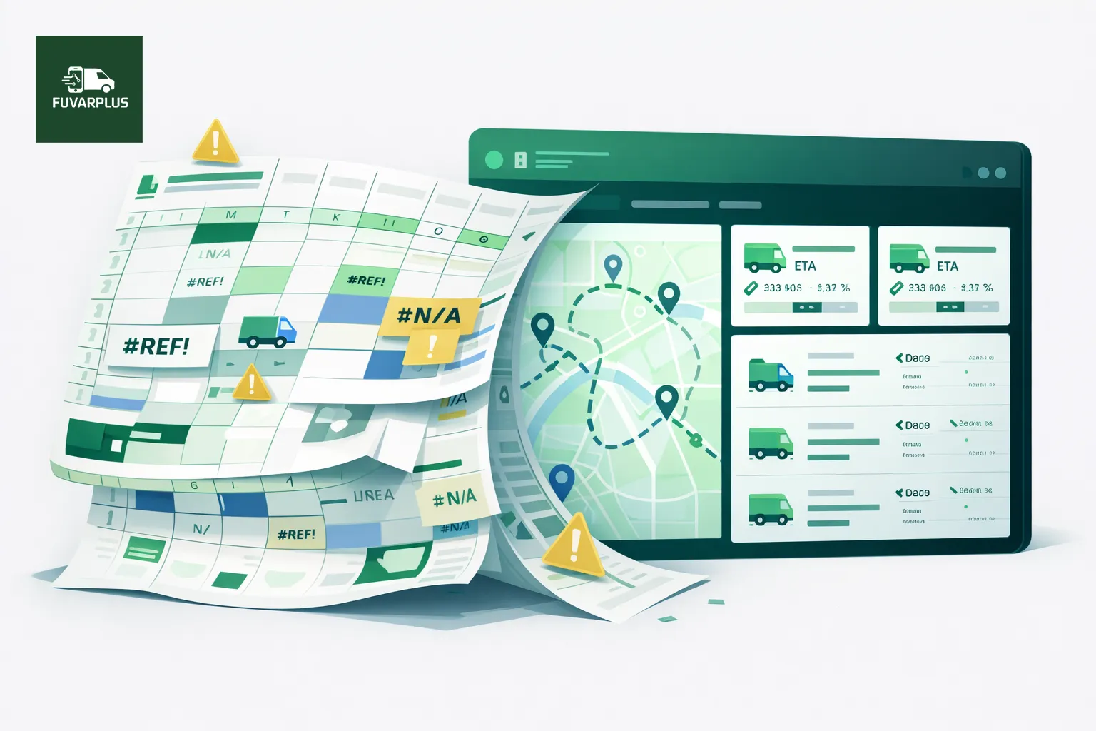 Miért nem elég a Google Sheets a fuvarszervezéshez?
